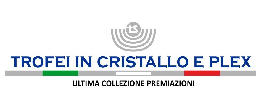 Trofei in cristallo e plex, ultima collezione premiazioni